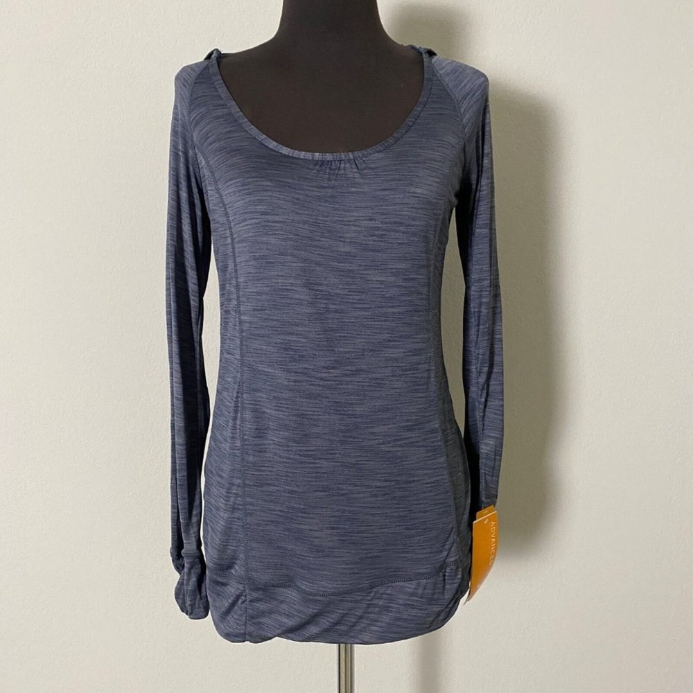 C9 by Champion Sporty Chic Performance Duo Dry Max Long Sleeve Hoodie S Blue